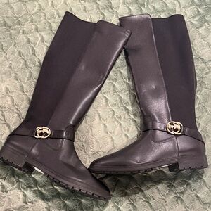 Elegant Coach Size 11 Black Riding Boots NWOT